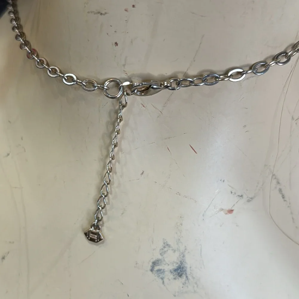 SKULL TURQUOISE‎ COLORED ORANGE BIB NECKLACE